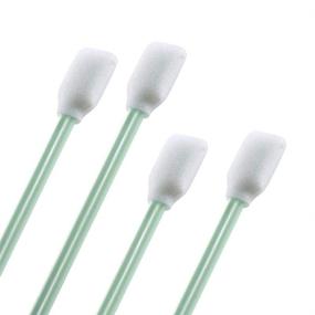 img 1 attached to 🧽 Set of 100 5.11-inch Square Rectangle Foam Cleaning Swab Sticks for Solvent Format Inkjet Printer Roland Optical Equipment