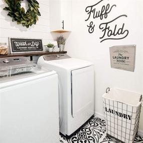 img 3 attached to 🧺 CADE + KAI Magnetic Lint Bin for Laundry Room – Mountable, Wooden Lint Box/Holder/Trash Can for Washer and Dryer – Rustic Farmhouse Decor (White Washed) - Perfect Storage Solution!