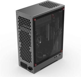 img 2 attached to C1 Micro ATX Computer Case: 2021 Full Tower Aluminum Alloy Design with Large Side Panel, For Mini MATX ITX Gaming Builds - Supports In-Line Long Graphics Cards, ATX Power Supply and 240 Water-Cooled Setup, Plus Ample Space for Large Hard Drives