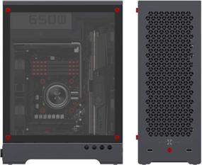 img 1 attached to C1 Micro ATX Computer Case: 2021 Full Tower Aluminum Alloy Design with Large Side Panel, For Mini MATX ITX Gaming Builds - Supports In-Line Long Graphics Cards, ATX Power Supply and 240 Water-Cooled Setup, Plus Ample Space for Large Hard Drives
