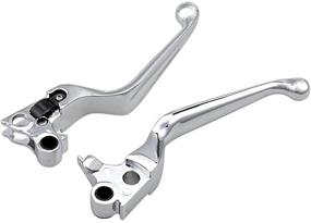 img 4 attached to High Quality 2X Chrome Brake Clutch Hand Levers for Harley Davidson Dyna XL Sportster 883 1200 Softail Fat Boy Road King