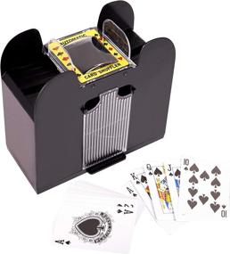 img 2 attached to 🃏 Silly Goose Games Electric Battery Operated Automatic Card Shuffler - 2, 4, or 6 Deck - Ideal for Poker and Blackjack