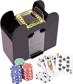 img 3 attached to 🃏 Silly Goose Games Electric Battery Operated Automatic Card Shuffler - 2, 4, or 6 Deck - Ideal for Poker and Blackjack