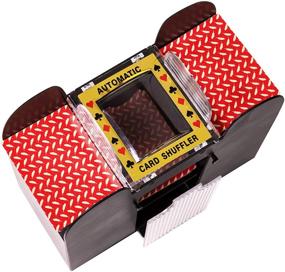 img 1 attached to 🃏 Silly Goose Games Electric Battery Operated Automatic Card Shuffler - 2, 4, or 6 Deck - Ideal for Poker and Blackjack