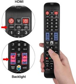 img 2 attached to 🎮 Backlit Universal Replacement Remote for Samsung Smart TV, Samsung LCD LED HDTV, and Samsung 3D TV
