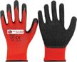 coated gloves safety garden women logo