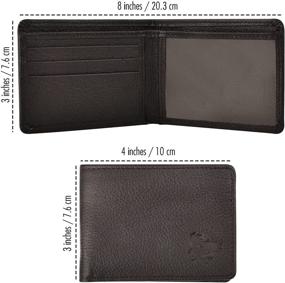 img 2 attached to Bi Fold Handmade Cowhide Natural Minimalist Men's Accessories in Wallets, Card Cases & Money Organizers