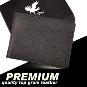 img 1 attached to Bi Fold Handmade Cowhide Natural Minimalist Men's Accessories in Wallets, Card Cases & Money Organizers