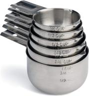 🥄 hudson essentials stainless steel measuring cups with spout - 6 piece stackable set: improve your seo! logo