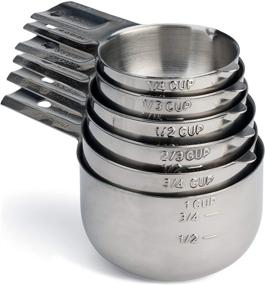 img 4 attached to 🥄 Hudson Essentials Stainless Steel Measuring Cups with Spout - 6 Piece Stackable Set: Improve your SEO!