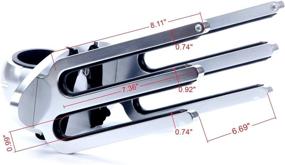 img 4 attached to 🏄 Amarine Made Angle Mount Wakeboard Tower Rack for 2-1/4'' & 2-1/2'', 2'' Rail: The Perfect Fit Solution!