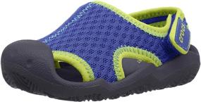 img 4 attached to 👟 Детские сандалии Crocs Swiftwater: лучший выбор для мальчиков-младенцев обуви и сандалий.