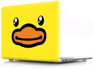 hrh yellow duck head design pc hard cover for macbook new pro 13 case m1 a2338 with touch bar a2159 a1706 a1989/a2289/a2251/a2338 without touch bar a1708 a1988(2020 2019 2018 2017 2016 release) logo