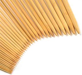 img 3 attached to Lihao 36 PCS Bamboo Knitting Needles Set: Explore 18 Sizes from 2.0mm to 10.0mm