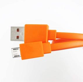 img 3 attached to Кабель для быстрой зарядки FEIYIU USB Micro для динамика и наушников JBL Flip 2/3/4 (3,3 фута - оранжевый)