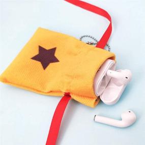 img 3 attached to Portable Animal Mini Bell Bag Keychain Crossing Canvas Storage Wallet - 3.5&#34; x 4.7&#34;