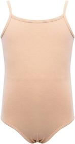 img 4 attached to 🩰 Dancina Adjustable Strap Leotard Camisole for Ballet Gymnastics, Front Lined - Ages 2-10