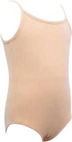 img 3 attached to 🩰 Dancina Adjustable Strap Leotard Camisole for Ballet Gymnastics, Front Lined - Ages 2-10