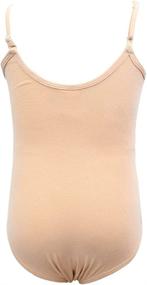 img 2 attached to 🩰 Dancina Adjustable Strap Leotard Camisole for Ballet Gymnastics, Front Lined - Ages 2-10