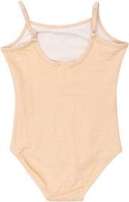 img 1 attached to 🩰 Dancina Adjustable Strap Leotard Camisole for Ballet Gymnastics, Front Lined - Ages 2-10