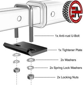 img 2 attached to 🔒 Premium Hitch Tightener by Everything Automobiles - Fits 1.25 inch and 2 Inch Tow Trailer Hitches, Eliminates Rattle for a Smooth and Silent Ride