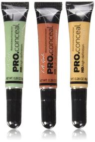 img 2 attached to 🌈 L.A. Girl Pro Conceal Set Orange, Yellow, Green Correctors, Pack of 3 - A Must-Have for Flawless Skin (LAX-GC990+GC991+GC992-B)