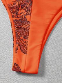 img 1 attached to Triangle Swimsuits Printed Clothing and 👙 Swimwear Collection for Women by SOLY HUX