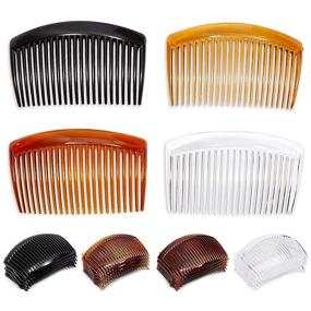 img 4 attached to 💇 Women's Hair Side Combs - 4 Color Variations, 36 Pack