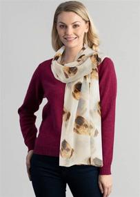 img 3 attached to GERINLY Animal Print Scarves Pattern Women's Accessories