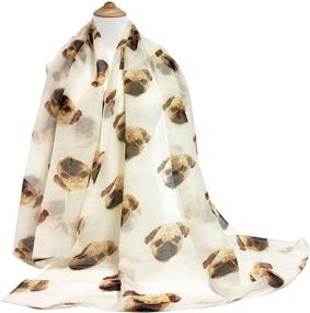 img 1 attached to GERINLY Animal Print Scarves Pattern Women's Accessories