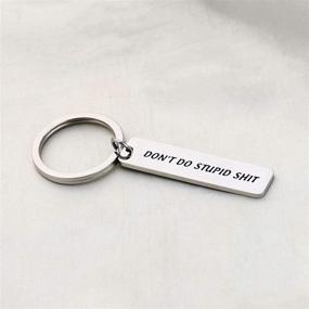 img 1 attached to 🤣 CYTING Funny Keychain - Hilarious Sarcasm Gift For Family & Friends: Avoiding Stupid Mistakes!