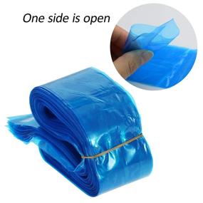 img 2 attached to 🧴 Aokbean 125pcs Disposable Clip Cord Sleeves for Machine Accessories: Hook Line Protection Bag with 50x800mm Dimensions