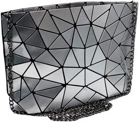 img 1 attached to Sun Kea Geometric Cross Body Shoulder Women's Handbags & Wallets for Shoulder Bags