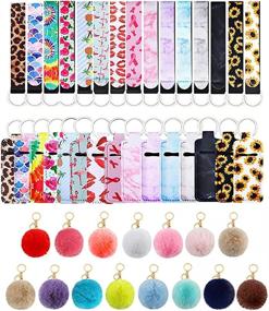 img 4 attached to Chapstick Colorful Wristlet Keychain Lipstick