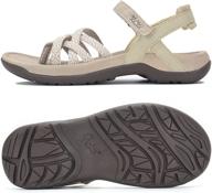 👟 viakix women's walking sandals – stylish and comfortable athletic sandals for hiking, outdoors, and sports activities – medium and narrow widths – ideal for travel and beach logo