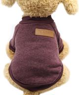 soft and thickening classic knitwear sweater fleece dog coat pet clothes for dogs and cats - perfect for spring and winter логотип