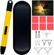 💎 brilliant led diamond painting drill pen with 2 light modes - complete 5d diamond art tools set in yellow for diy crafts logo