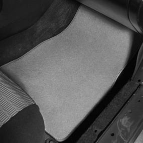 img 2 attached to FH Group F14402GRAY Gray Premium Carpet Floor Mats With Heel Pad