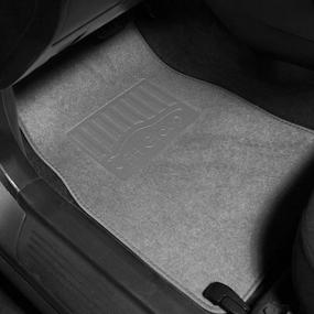 img 3 attached to FH Group F14402GRAY Gray Premium Carpet Floor Mats With Heel Pad