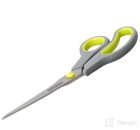 img 5 attached to Fiskars 01-004761J Softgrip Scissors - 8 Inch Straight Stainless Steel Blades: A Cutting Essential