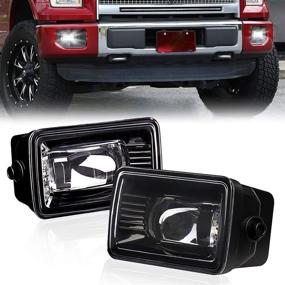 img 4 attached to 🚗 Upgrade Your Ford F-150 with 4'' LED Fog Lights | FNGET Compatible Super Duty Fog Lamps for 2015-2019 Models | Rectangular Fog Light Assembly Kit - 2PCS