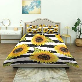 img 2 attached to Sunflower Comforter Comfortable Bedding 90X90In