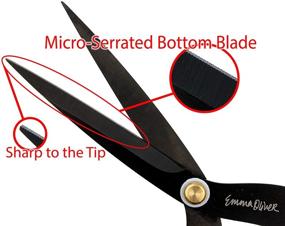 img 3 attached to ✂️ Emma Oliver's Fantastic Scissors – Serrated Blade Shears in 4, 6 & 7-1/2" Sizes – Ideal for Fabric, Cloth, Paper & More - 3 Pack Assortment