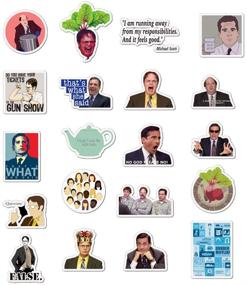 img 2 attached to 🖥️ The Office Stickers Bundle: 50-Pack Decals for Laptops, Computers, and Office - Funny Merchandise Poster Sticker Set