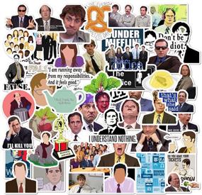 img 4 attached to 🖥️ The Office Stickers Bundle: 50-Pack Decals for Laptops, Computers, and Office - Funny Merchandise Poster Sticker Set