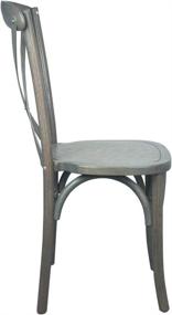 img 2 attached to Introducing the Flash Furniture Advantage Grey X-Back Chair: Enhanced Comfort and Style