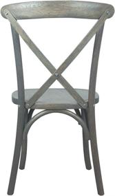img 3 attached to Introducing the Flash Furniture Advantage Grey X-Back Chair: Enhanced Comfort and Style