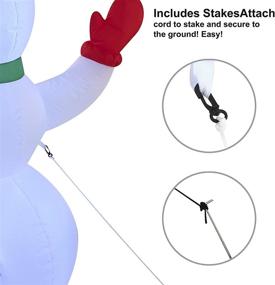 img 2 attached to 🎅 Enhance Your Christmas Decor with Joiedomi 5 FT Snowman Inflatable Decoration - Perfect for Indoor and Outdoor Xmas Parties, Yard, Garden, and Lawn Winter Decor