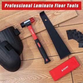 img 3 attached to 🛠️ EZARC Laminate Flooring Installation Kit - Includes 60 Spacers, Sturdy Pull Bar, Tough Rubber Tapping Block, Dual-Sided Mallet, and Comfy Foam Kneepads