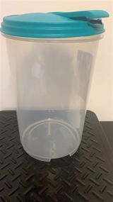 Sterilite Round Plastic Pitcher 1 Gallon Clear with Blue Lid, 2